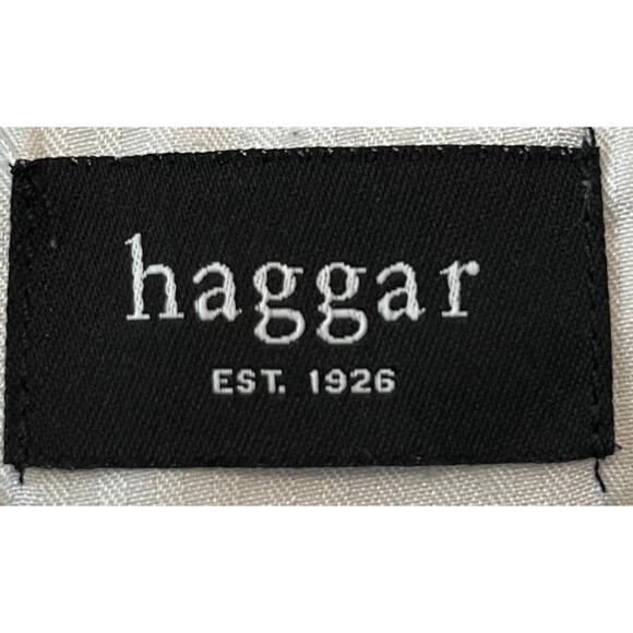 HAGGAR HIGH-RISE WALKING SHORTS, FRONT PLEATS, POCKETS, MENS-36-BLACK, FRONT ZIP - Picture 10 of 12